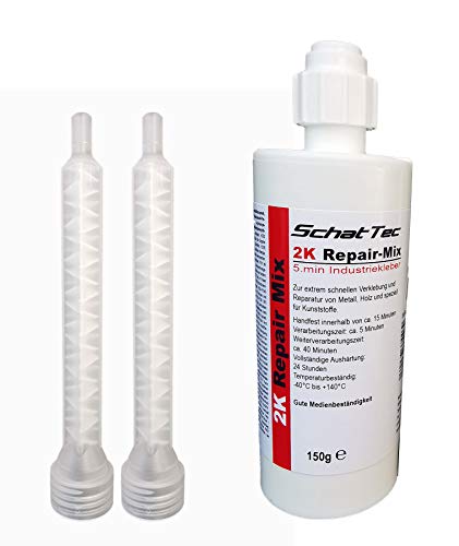 Preisvergleich Produktbild 2K Kunststoffkleber Set / Klebstoff / Kleber / Kunststoffreparatur / Stoßfänger / Motorradverkleidung / GFK / Carbon / Plastikkleber