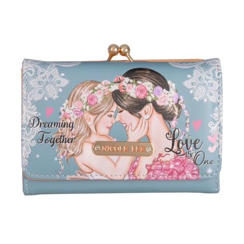 Regalos, Apparel Nicole Lee Cartera Agustina estampada con solapa y broche kisslock FW23