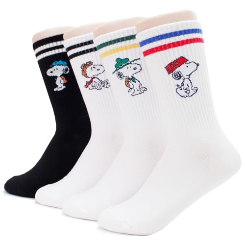 EVEISOCKS The Peanuts Cartoon Movie Series Women's Original Socks (US, Alpha, One Size, Regular, Regular, S_23)