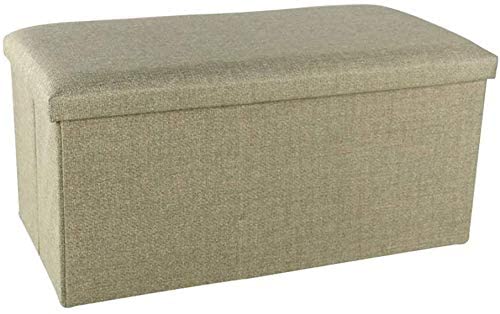 Table basse cube pliante en lin vert pour ranger le désordre du salon