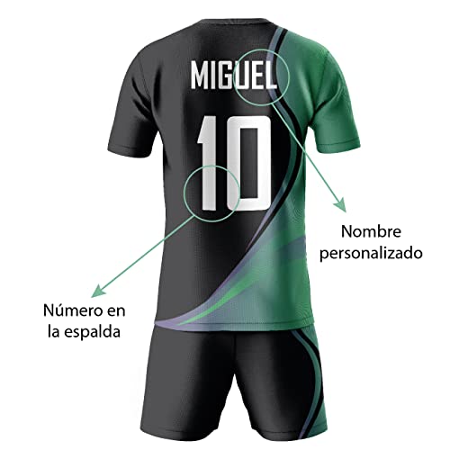 Miniatura 3 de Kallpa Sport Equipación Deportiva De Fútbol Personalizada. Niños Y Adultos. 100 Sublimación. Camiseta Y Calzona. Personaliza Con Tu Nombre, Escudo, Número Y Sponsor. Varios Modelos. Modelo 1