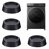 4 Stücke Schwingungsdämpfer Waschmaschine,Vibrationsdämpfer Gummi Füße,Dass Sich Die Waschmaschine Bewegt,Universal Schwingungsdämpfer,Für Waschmaschinen Trockner Gummifüße (Schwarz)