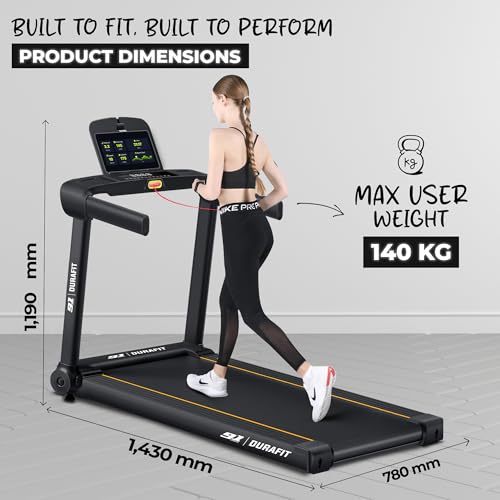 Durafit Surge 5HP Peak BLDC Treadmill — Treadmills - image 2