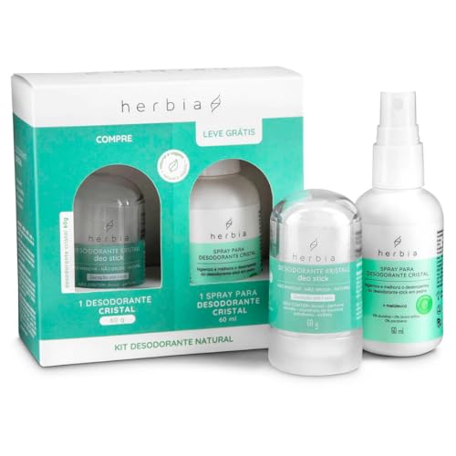 Desodorante herbia 60g + Spray Com Hidrolato de Malaleuca 60ml