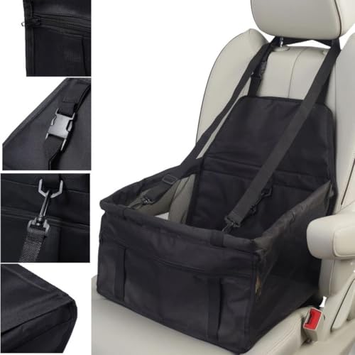 Cadeirinha Assento Pet cachorro gato impermeável segurança para Carro Preto