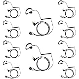 BVMAG CLS 1110 G Shape Earpiece with Mic PTT for Motorola Cp200d Cp200 cls1410 Cp185 Rdm2070d Two Way Radio 10 Pack