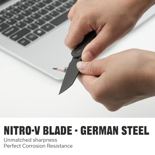 CIVIVI Pragma Folding Knife, Pocket Knife Multitool with EDC Carabiner, Bottle Opener, 2.2