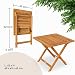 Casaria® Beistelltisch Holz Vollmontiert Klappbar 80kg Belastbar Balkon