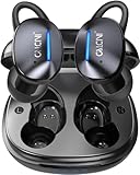 CALCINI Wireless Earbuds Bluetooth 5.3 with Microphone, IPX8 Waterproof Earphones,Cordless in-Ear Headphones with Headset Charging Case