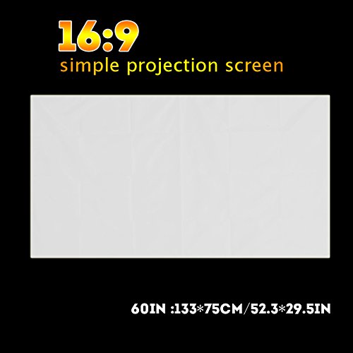Pantalla de proyección plegable 60 pulgadas 16:9 poliéster miniatura 3