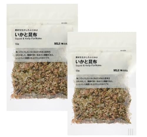 【2個セット】無 印 素材を生かしたふりかけ いかと昆布 55g × 2袋のサムネイル