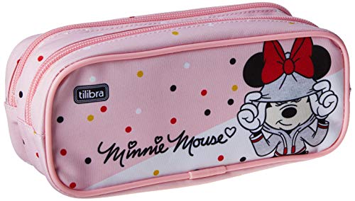 Estojo Duplo Minnie, Tilibra, Multicor, Grande