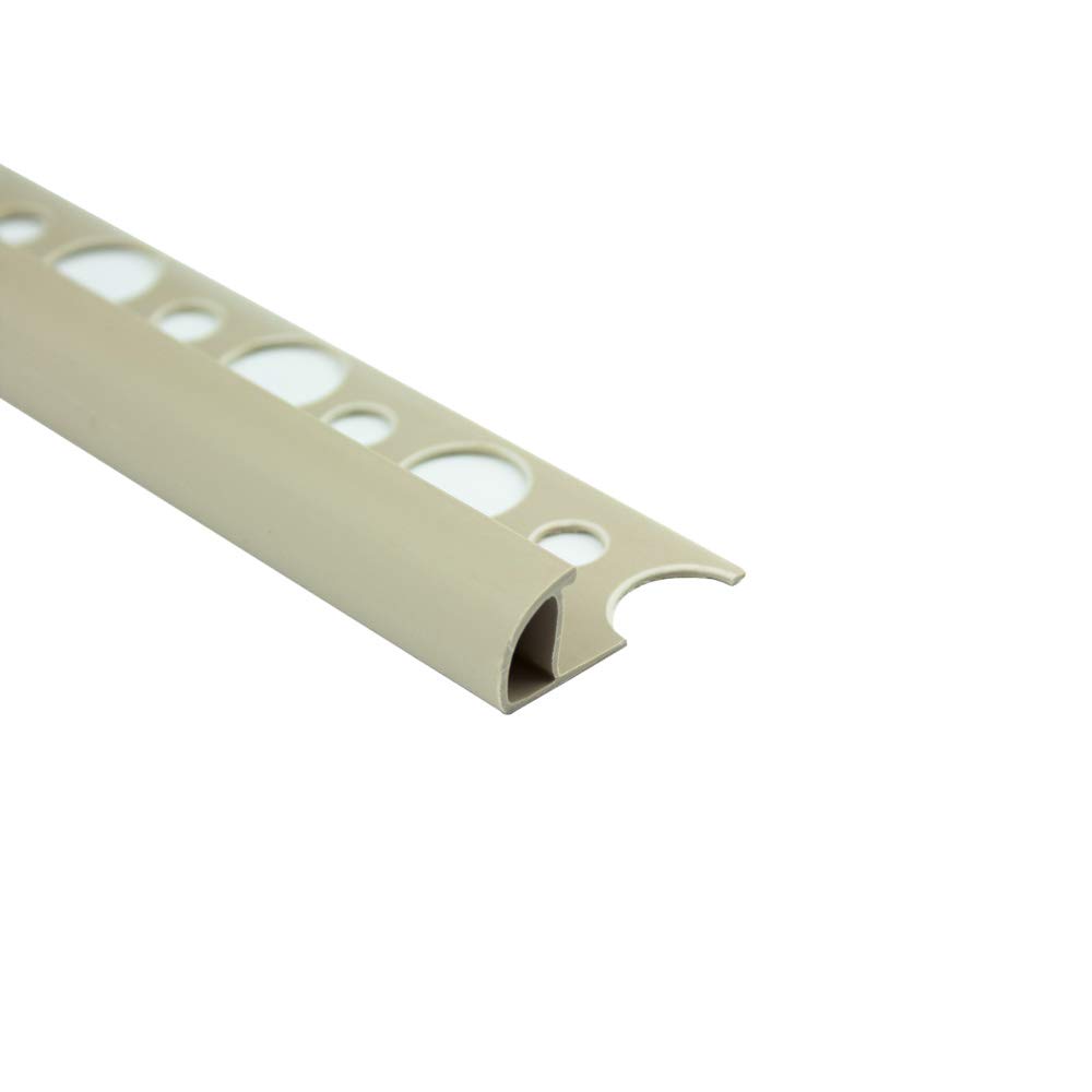 10x PVC Viertelkreis Fliesenschiene Fliesenprofil Kunststoff L270cm 10mm Bahama