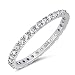 CHOOSE YOUR COLOR Sterling Silver Eternity Ring HOLIDAY DEALS 2016