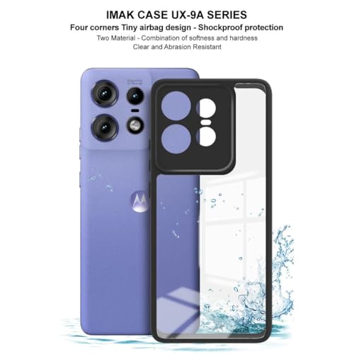 Image of REALCASE Stylish Shockproof Armor Back Cover Case for Moto Edge 50 Pro 5G | Slim Fit Hard Clear PC Back & Soft TPU Bumper | Protective Transparent Case for Motorola Edge 50 Pro 5G