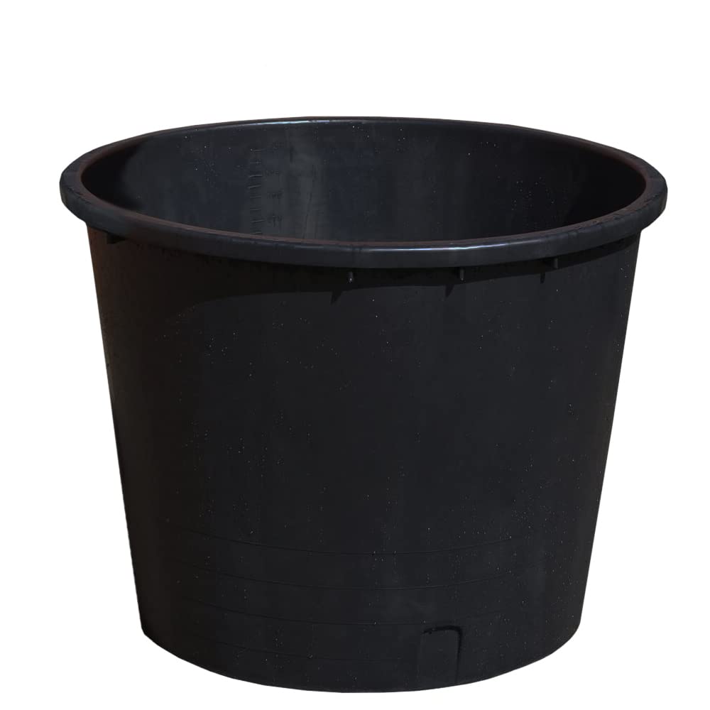 VIGOR-BLINKY Mastelloni Rotondi Neri senza Maniglie Lt.500 D.104x82 H per Giardinaggio e Contenitori da Giardino - 4