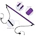 Happyyami Pilates Bar Foot Strap Bodybuilding Equipment Fitness Stick for at Home Gym