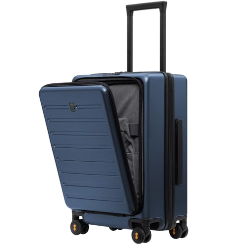 LEVEL8 Road Runner Carry On Luggage with Front Compartment 20 Inch Lightweight Hard Shell Suitcases with Wheels Airline Approved Tsa Locks for Luggage Black21.46 x 14.57 x 9.45 product thumbnail 11