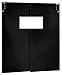 Chase Doors - AIR2003084BLA - Swinging Door, 7 x 2.5 ft, Black, PVC