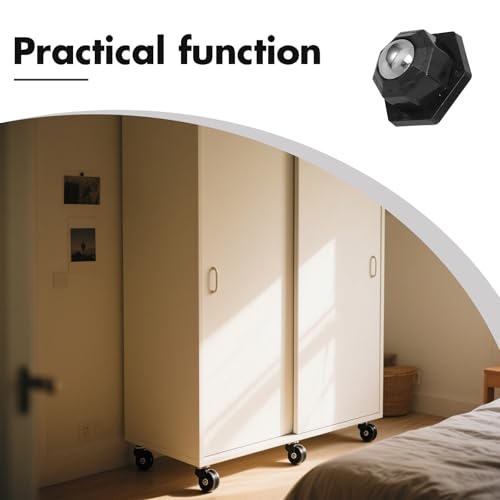 HAPINARY �S�����Ƌ�p�L���X�^�[ ��]�{�[���x�A�����O�z�C�[�� �É��݌v �L�b�`���Ɠd ���[�Ƌ�ړ����� 4�Z�b�g