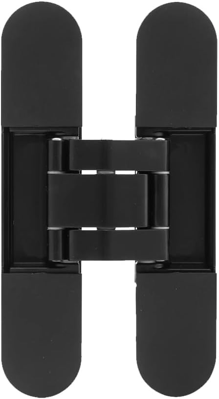 Zuperior 5 Inches 3D Adjustable Hidden Door Hinge, Zinc Alloy 180 Degree Swing Invisible Hinges, Concealed Hinges for Interior Doors Smooth-Closing