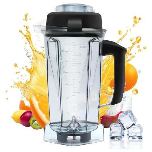 64OZ 5200 Blender Container,fit for vitamix Classic C-Series,Replace 5200 6300 5000 4200 Pitcher,with Lid Scale Blade SoftGrip Handle 1 Year Warranty