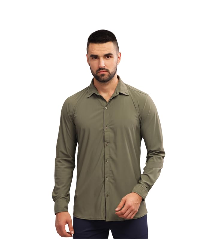 BLUE TYGA Work Wear | Comfortable Office Shirt for Men | Cool Rush Technology, Sweat Wicking & Wrinkle Free-picture-32