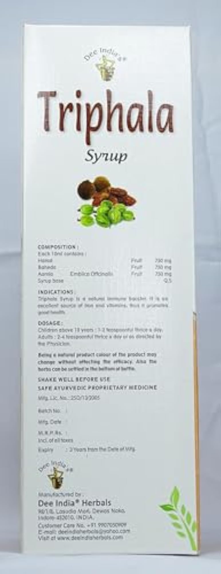 Triphala Syrup, 500ml