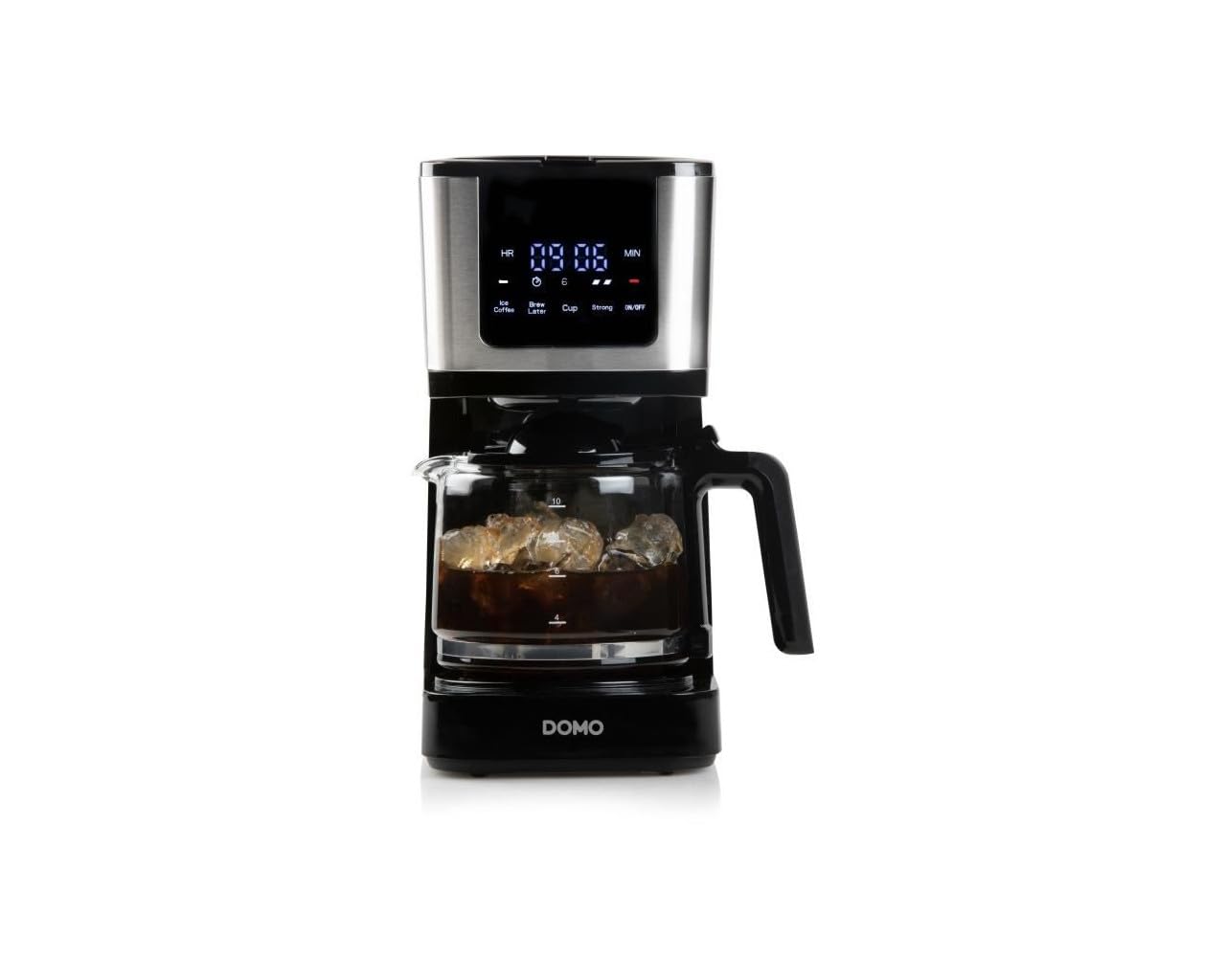 DOMO DO733K, cafetière filtre, 1,25 L, 900 W, noir