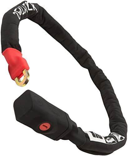 Seatylock Viking Bike Lock Chain with Key - Patented Bike Locks Anti Theft Sold Secure Silver - Ultra Security Bicycle Lock - Bike Chain Lock for Mountain City or Electric Bikes (43.5 Inch)