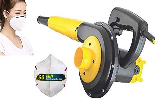 Image of Elmico 700W Blowers for Cleaning Dust /continuously 60 min use /Dust Remover /ac Cleaner machine /100% Copper Armature /Electric Heavy Duty Blower with N-95 mask (1pc) (Made in India)