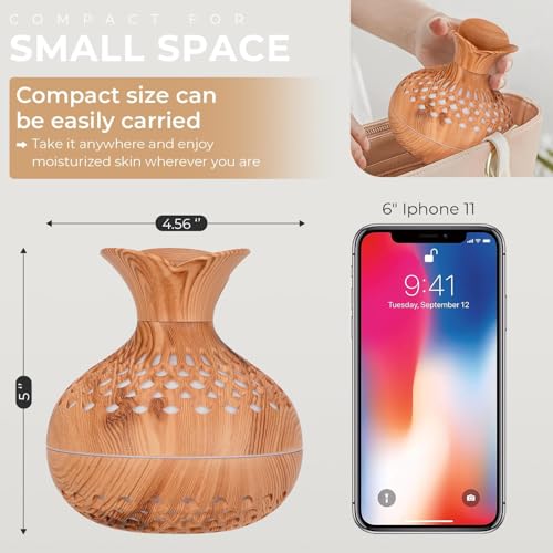 Image of Flower Shape Flame Humidifier & Diffuser | LED Atmosphere Light, Aromatherapy Oil Diffuser | Noiseless & Safe with Auto Power Off for Home /Office