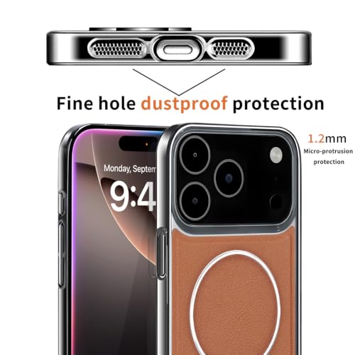Étui cuir iPhone 17 Pro robuste mince avec protection boutons galvanisée - 7