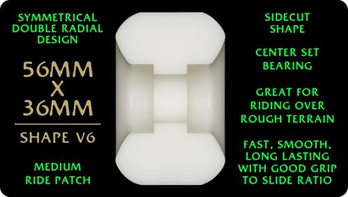 Image of Powell Peralta Dragon Formula Skateboard Wheels 88A, Sidecut V6, 56mm x 36mm