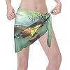 Little Bridge in the East Women Short Sarongs Beach Wrap Chiffon Swimsuit Cover Up and Sheer Bikini Tie Skirts #2