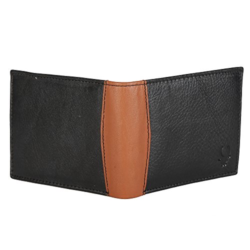 Image of WildHorn� RFID Protected Genuine High Quality Mens New Leather Wallet (New Black Nappa 2)