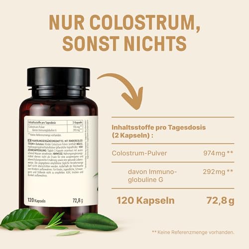 BRAINEFFECT Colostrum Kapseln – 195mg Immunglobuline, 120 Stk. – Ansicht 7