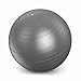 Pelota de yoga antipinchazos, pelota de gimnasia, 55 cm, 65 cm, 75 cm, 85 cm, extra gruesa con bomba, para fitness, embarazo, pilates, color gris