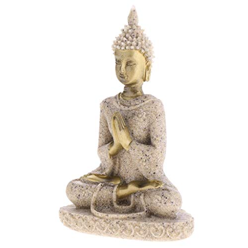 Ganesh Bouddha figurine sculptée main statue grès
