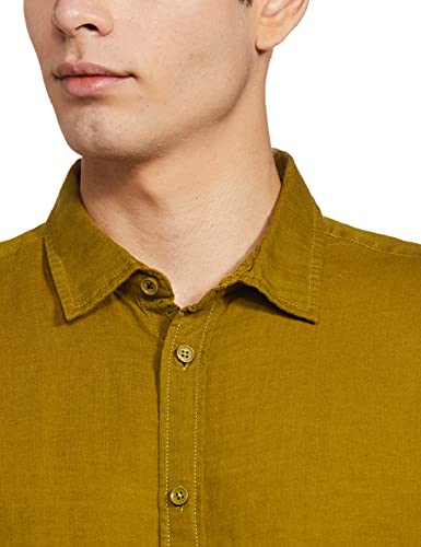Image of Marks & Spencer Mens Solid Polyester Blend Collared Neck Regular Fit Easy Iron Shirt (Pack of 2)