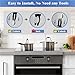 TianMeimate Universal Stove Knob Locks (5-Pack-Black) - Child Proof Gas Stove Safety Lock with Key, Easy Install No Tools Needed, Heat Resistant Baby Proofing Essentials for Kitchen Cooktop