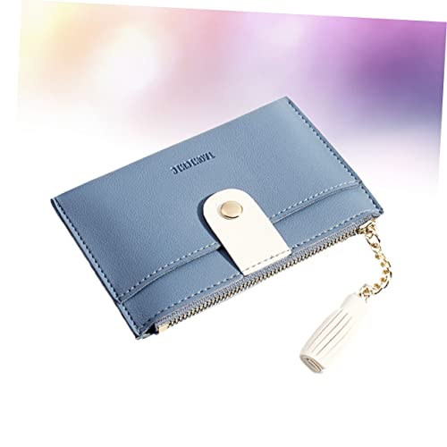 Tassel Purse for Women Delicate Small Zippered Wallet Lightweight and for Cash Cards and Change for4