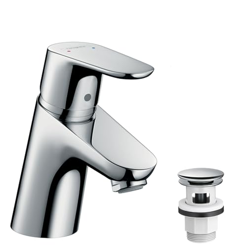 hansgrohe Focus Mitigeur de lavabo 70, bonde Push-Open, chromé, 31604000
