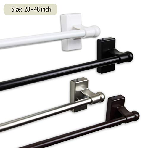 Rod Desyne 7/16 inch Magnetic Rod, 28-48 inch, Black