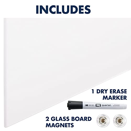 Quartet Whiteboard, Magnetic Dry Erase White Board, Glass 48" x 85" Vertical-Only, Frameless, InvisaMount, White (Q014885IMW) by Quartet - Image 9