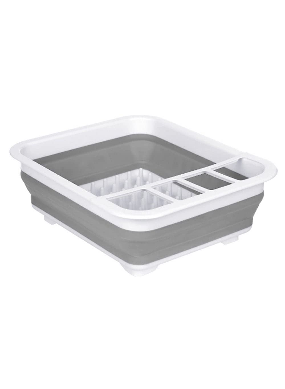 Dubai Gallery Foldable Bowl Storage Rack White/Grey 37.5Centimeter AMZ-N38069324A