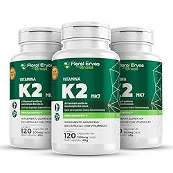 Vitamina K2 Floral Ervas do Brasil MK7 500 mg