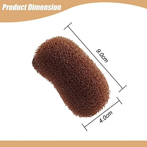 2 Pcs Charming Bump It Up Volume Inserts Hair Comb Do Beehive Hair Style Tool Hair Pads, Do Beehive Hair Base Styling Clip Accessories for Women Lady Girl (Black and Brown)