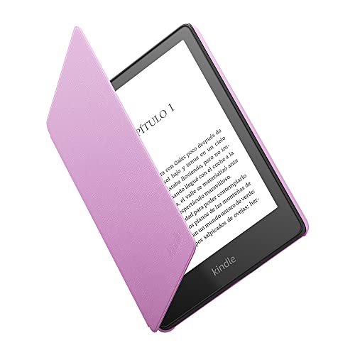 Funda de piel para Amazon Kindle Paperwhite | Compatible con el Kindle Paperwhite de 11.ª generación (modelo de 2021), Diseño fino y ligero, Lavanda