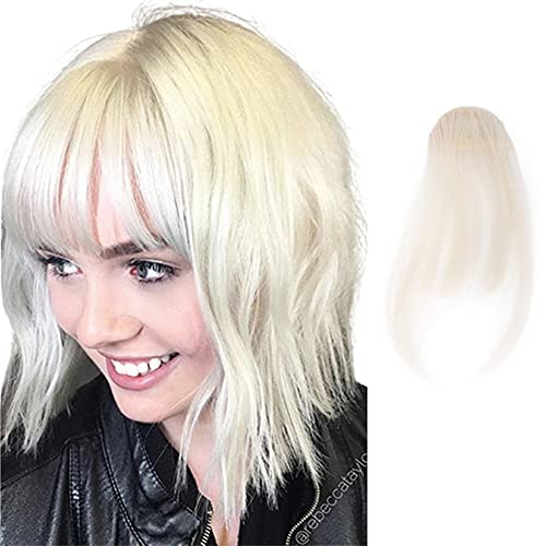 Front Fringe Clip in Synthetic Hair Extensions One Piece Striaght Air Fringe Hair Piece Accessories Bangs with Hair Temples